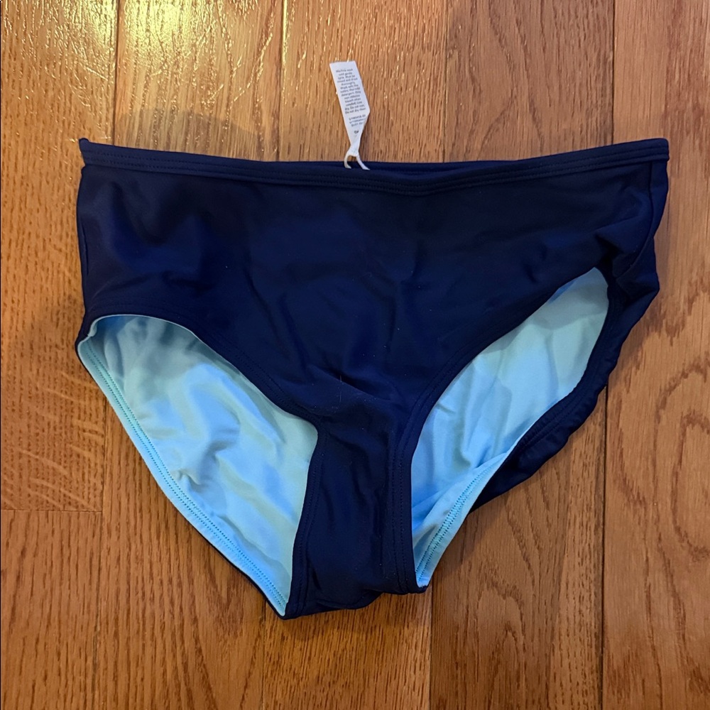 Athleta Dark Blue reversible Bikini Bottoms
